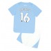 Manchester City Rodri Hernandez #16 Replika Babykläder Hemma matchkläder barn 2023-24 Korta ärmar (+ Korta byxor)